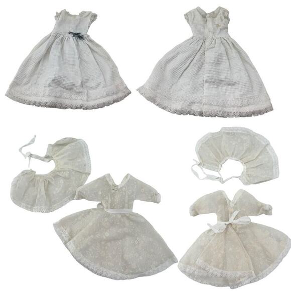 Handmade Sewn Barbie Doll Clothes Lot of 8 Baby Doll Outfits Vintage - Picture 4 of 6